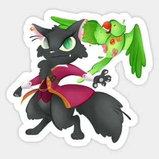 Pirate Cat-tain Sticker